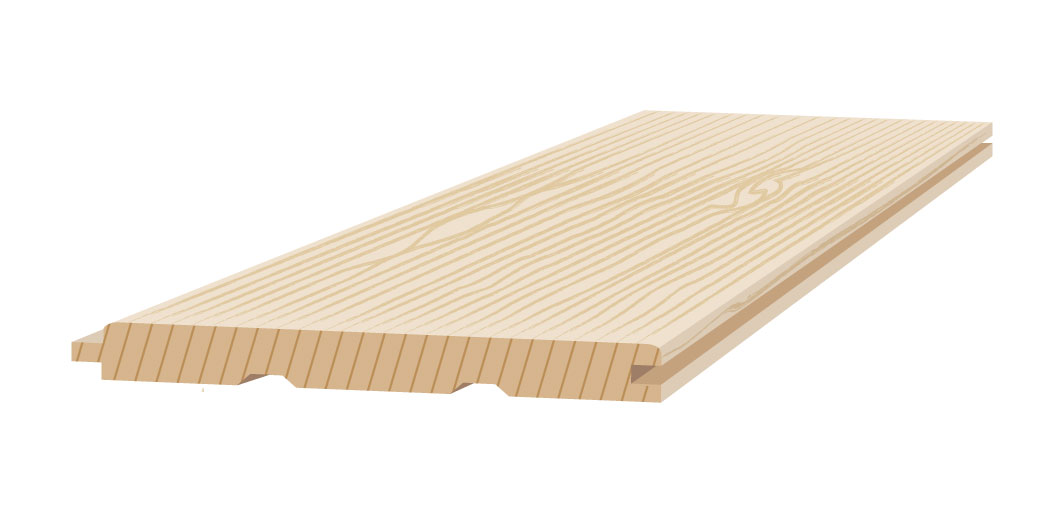 Шпунтованная деревянная доска